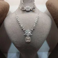 نیم ست جواهری نقره .طرح طلا. باتضمین کیفیت|جواهرات|مشهد, آزادشهر|دیوار