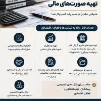 ارائه خدمات تخصصی حسابرسی و امور مالی