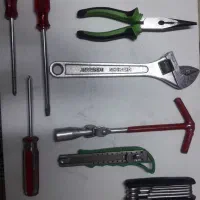 جعبه بکس کامل پمپ باد فندکی و ابزار الات چراغ قوه|ابزارآلات|تهران, سلیمانی|دیوار