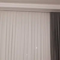 پرده حریر سفید