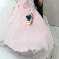 لباس عروس صورتی بچه گانه مناسب ۵تا۷سال