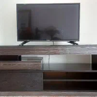 میز TV مشکی MDF در حد نو با کشو|میز تلویزیون|تهران, ونک|دیوار