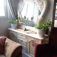 آینه کنسول جنس چوب خوب|بوفه، ویترین، کنسول|گرگان, |دیوار