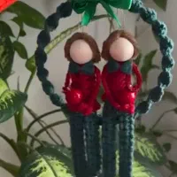 عروسک مکرومه یلدایی|صنایع دستی و سایر لوازم تزئینی|زابل, |دیوار