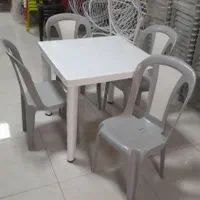 صندلی پلاستیکی/میز و /کمجا/کم جا چتر6766/باغدان|مبلمان خانگی و میز عسلی|چهارباغ, |دیوار