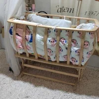 گهواره 3حالته چوب راش