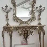آینه شمعدان برنجی با شکلات خوری