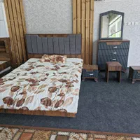 سرویس خواب دو نفره کلبه قهوه ای