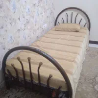 تخت خواب یکنفره همراه تشک سالم