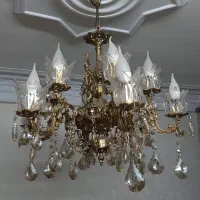 لوستر تمام برنج و  وسایل منزل