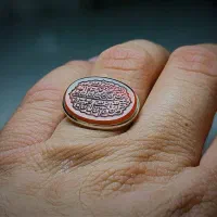 انگشتر نقره عقیق خطی|جواهرات|قم, علی آباد سعدگان|دیوار