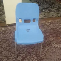فروش دو عدد صندلی پلاستیکی پایه فلزی
