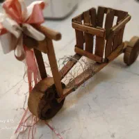 جای دسته گل ( مدل دوچرخه چوبی)