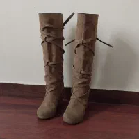 چکمه بلند جیر شتری رنگ خارجی|کیف، کفش، کمربند|تهران, مرزداران|دیوار