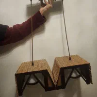 لوستر چوبی|لوستر و چراغ آویز|تبریز, |دیوار