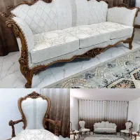 سه سرویس مبل (بعلت تغییرشغل قیمت تولیدی|مبلمان خانگی و میز عسلی|ابریشم, |دیوار