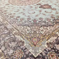 فرش فرهی ۱۲ متری فیروزه‌ای