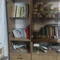 کتابخانه و میز تلویزیون ملامینه|کتابخانه، شلف، قفسه‌های دیواری|مشهد, شهرک مهر آباد|دیوار