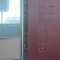 درب الومینیوم و درب چوبی با یک ابگرمکن