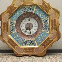 ساعت دیواری تمام چوب مینیاتوری کاردست