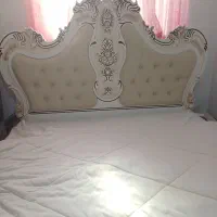 تخت خواب دونفره درحد نو سالم همراه دو پاتختی|تخت و سرویس خواب|اسلام‌شهر, زرافشان|دیوار