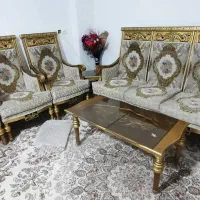 مبل ۹ نفره همراه با جلو مبلی سالم بدون عیب|مبلمان خانگی و میز عسلی|میاندوآب, |دیوار