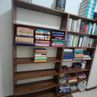 کتابخانه چوبی ام دی اف|کتابخانه، شلف، قفسه‌های دیواری|اندیشه, اندیشه فاز ۱|دیوار