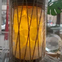 سنگ نمک با چراغ خواب