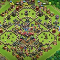 اکانت کلش تاون 18نیمه مکس