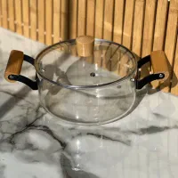 قابلمه پیرکس دسته چوبی ۲/۵ لیتر