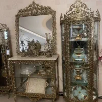 خرید وفروش آینه شمعدان کنسول لوازم دکوری برنز