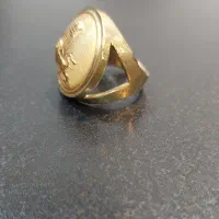 انگشتر برنز  روکش  آب طلا