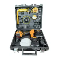 کیت دریل شارژی براشلس چکشی دار intimax