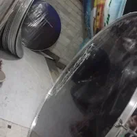 طبل دومتر صفحه مشکی دور استیل درحد نو
