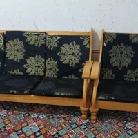 مبل تمام چوبی 7 نفره|مبلمان خانگی و میز عسلی|هرمز, |دیوار