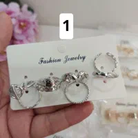 پک انگشتر مینیمال و گردنبند های سواروسکی|بدلیجات|تهران, افسریه شمالی|دیوار