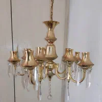 لوستر ۵ شاخه کریستالی
