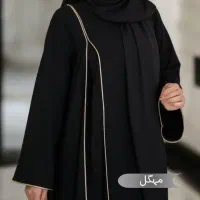 مانتو عبایی زنانه مشکی مجلسی کد (wqm)|لباس|گنبد کاووس, |دیوار