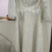 لباس عقد مجلسی به همراه تور ،ژپون، کلاه سایز42