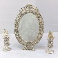 آینه شمعدان عروس|صنایع دستی و سایر لوازم تزئینی|شیراز, سینما سعدی|دیوار
