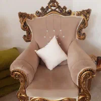 مبلمان سلطنتی راحتی ۷ نفره|مبلمان خانگی و میز عسلی|آبدانان, |دیوار