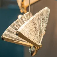 آویز LED کریستالی پروانه‌ای سه حالته تنظیم شونده|لوستر و چراغ آویز|تهران, نیروی هوایی (پیروزی)|دیوار