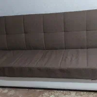 دوعددکاناپه ۴نفره تختخواب شو فنردار ترک|مبلمان خانگی و میز عسلی|قم, شهرک قدس|دیوار