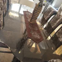 غذاخوری هشت نفره با میز دودی خارجی ابزار