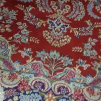 جفت قالی کارکرده کرمان 12متری رج40سالم خابدار|فرش|تبریز, |دیوار