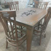 میزچهارنفره چوبی