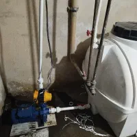 لوله کشی آب سرد و گرم نصب پمپ آب و مخزن