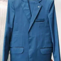کت و شلوار آبی کاربنی سایز ۴۴