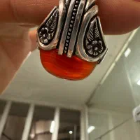 انگشتر فاخر و کلکسیونی عقیق کهنه و اصل یمنی|جواهرات|اردبیل, |دیوار