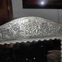 آینه ی قلمکاری شده نقره|آینه|اصفهان, برازنده|دیوار